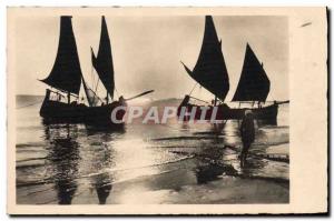 Postcard Old Fishing Boat