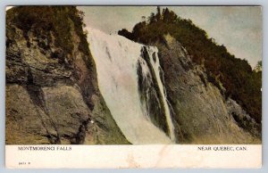 Montmorency Falls Quebec, 1909 Postcard, Stockton Station MB Split Circle Cancel