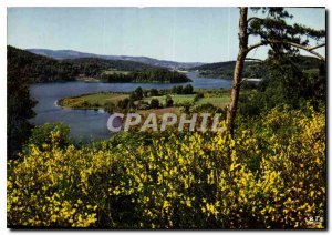 Postcard Modern Limousin Travel Around Treignac Lake Bariousses