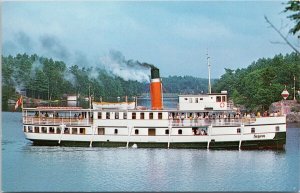 RMS 'Segwun' Ship Boat Muskoka Lakes Ontario ON Unused Vintage Postcard H61