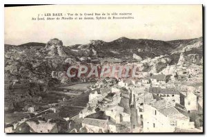 Old Postcard Les Baux View of the Grand Rue in the modern city of Mireille de...