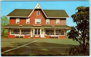 MORRISTOWN, New Jersey NJ   Roadside  THE DEPOT  Gift Shop  ca 1960s Postcard