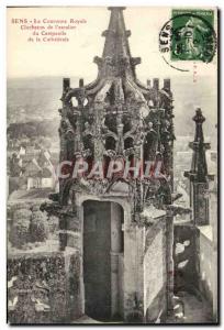 Old Postcard Sens Royal Crown Clocheton of & # 39escalier the Campanile of th...