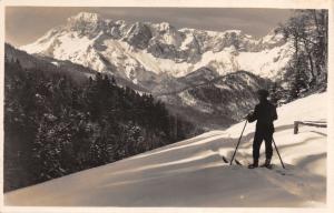 SCHELLENBERG GERMANY SKIGELANDE MIT UNTERSBERG PHOTO POSTCARD c1930s