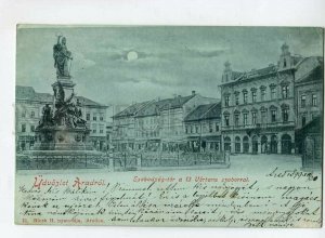 3152110 UDVOZLET Romania Greeting ARADROL ARAD Night Square OLD