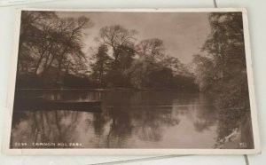 VINTAGE RPPC POSTCARD 1911 USED CANNON HILL PARK BIRMINGHAM ENGLAND