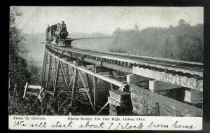 Elkton Bridge Lisbon Ohio used c1910