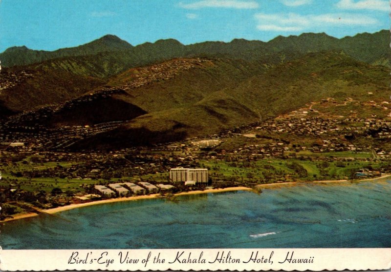 Hawaii Oahu Birds Eye View Of Kahala Hilton Hotel