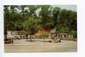 Asheville NC 57 Chevy Motel Old Cars Postcard