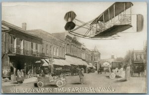 MONTAGE KANSAS CITY MO AIRPLANE ANTIQUE REAL PHOTO POSTCARD RPPC AVIATION