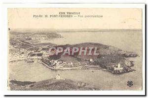 Port Vendres Old Postcard Panoramic view