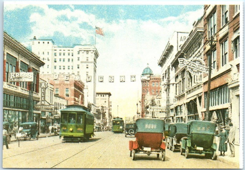 Postcard - Main St. looking North from Seventh St. - Little Rock, Arkansas 