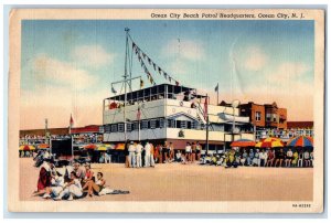 1940 Ocean City Beach Patrol Headquarters Ocean City New Jersey NJ Postcard 