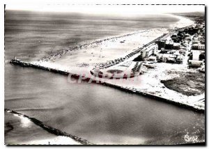Postcard Modern French Amethyst Valras Plage Herault aerial panoramic view an...
