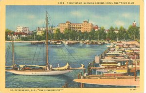 St. Petersburg, Florida Yacth Basin, Soreno Hotel, Yacht Club Linen Unused