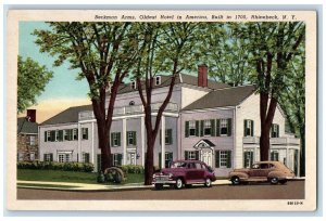 c1940 Beckman Arms Hotel American Classic Cars Road Rhinebeck New York Postcard 