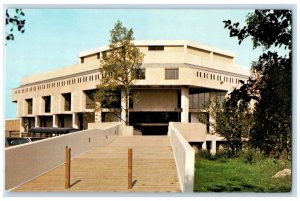 1960 Medical Center Library Outside View Entrance Durham North Carolina Postcard