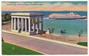 Portico over Plymouth Rock, Massachusetts, United States