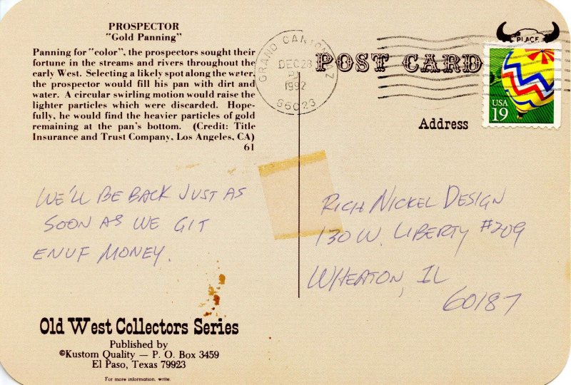 Prospector Panning for Gold