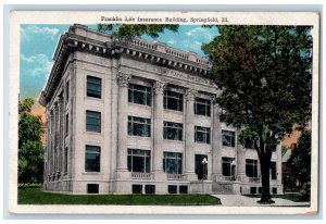 Springfield Illinois IL Postcard Franklin Life Insurance Building Exterior c1920