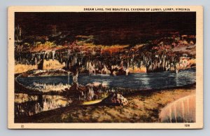 Dream Lake The Beautiful Caverns Of Luray Virginia Vintage Posted 1951