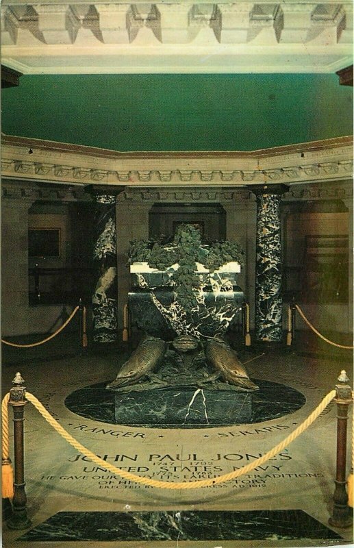 Crypt of John Paul Jones U S Naval Academy Annapolis Maryland Postcard