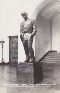 Oklahoma Claremore Will Rogers Memorial Will Rogers Statue 1953 Real Photo