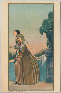 55099 - VINTAGE POSTCARD - Glamour Ladies Donnine - ARTIST SIGNED: SCATTINA #7 