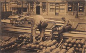 Alkmaar Netherlands-Holland~Kaasmarkt~Men Roll Cheese Balls Into Basement~Pc