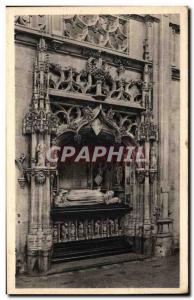 Postcard Ancient Church Of Brou tomb of Margaret of Bourbon