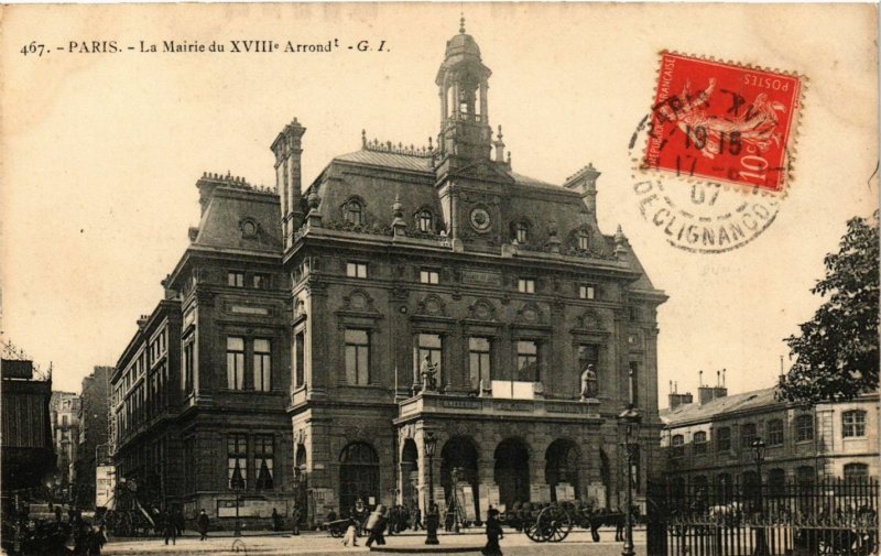 CPA Paris 18e Mairie du XVIIIe (284019)