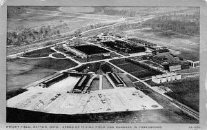 Wright Field Apron of Flying Field and Hangars in Foreground Dayton, Ohio USA...