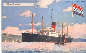 Atlantic Transport Line, SS Minnekahada Ship Unused 