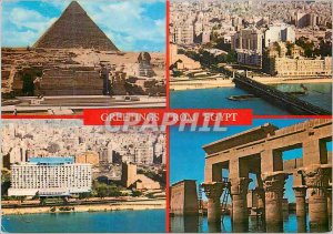 Modern Postcard Giza The pyramids of Chefren and the Sphinx General view of C...