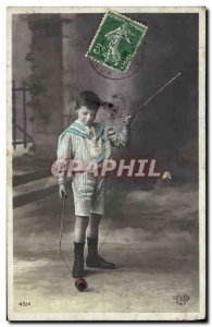 Old Postcard Diabolo Child