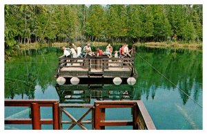 Postcard BOAT SCENE Manistique Michigan MI AR2340