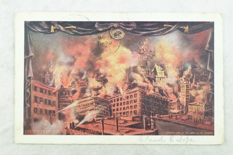 C.1906 San Francisco Earthquake & Fire Postcard P97 