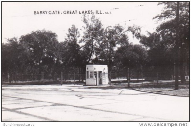 Illinois Great Lakes Barry Gate Naval Training Station Real Photo