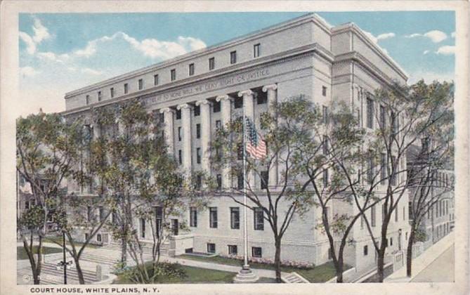 New York White Plains County Court House Curteich