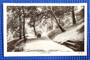 Vtg Woodhouse Ridge Woodland Area of Leeds West Yorkshire England RPPC Postcard