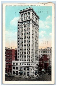 1933 Firemen's Insurance Building Newark New Jersey NJ Posted Vintage Postcard 