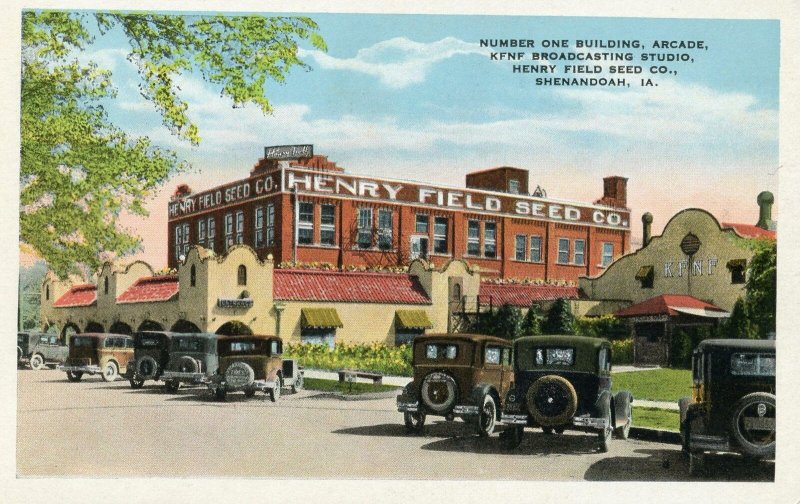 HENRY FIELD SEED COMPANY*#1 BUILDING ARCADE*KFNF RADIO STUDIO*SHENANDOAH IOWA