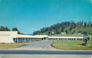 FRANKLIN, NC North Carolina  TOWN MOTEL  Macon Co  Roadside 1957 Chrome Postcard