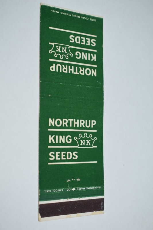 Northrup King Seeds 20 Front Strike Matchbook Cover