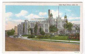 Joliet High School Joliet Illinois linen postcard