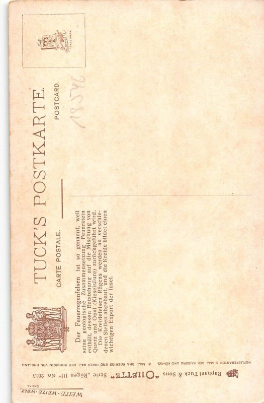 L219 Germany Ruegen Koenigsstuhl und Feuerregenfelsen Cliffs vintage postcard