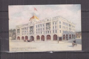 GREAT BRITAIN, LONDON, DEBENHAM'S & FREEBODY'S NEW PREMISES,1907 ppc, 1/2d. perf