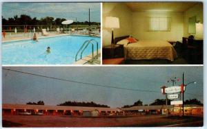 ATOKA, Oklahoma  OK    Roadside  THUNDERBIRD LODGE  Multi View   Postcard