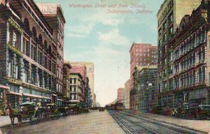 12925 Trolley Cars on Washington Street, Indianapolis, Indiana