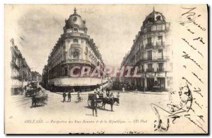 Old Postcard Perspective Banners Orleans Streets and the Republic